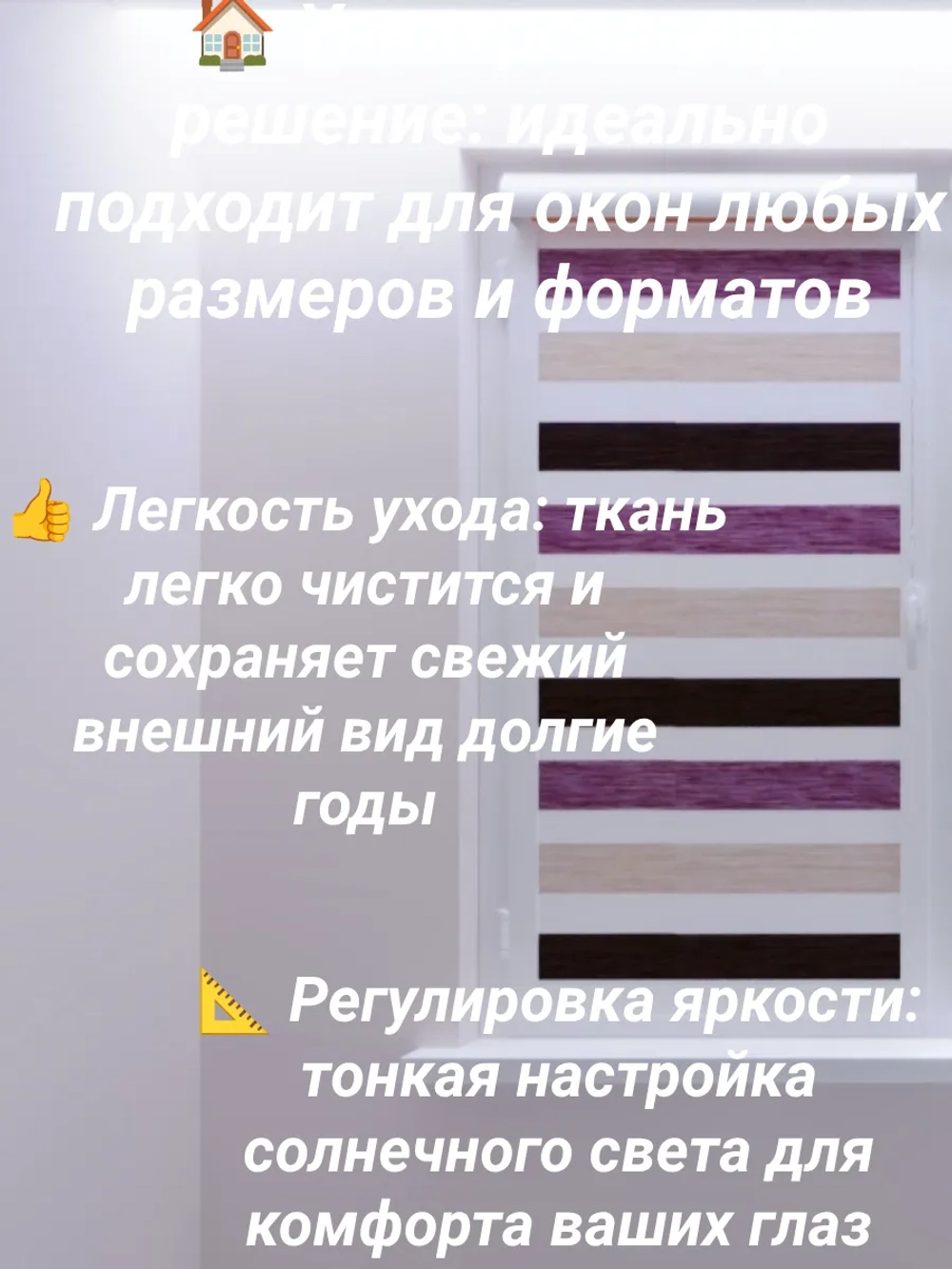 Рулонные шторы День-Ночь 55х100 см