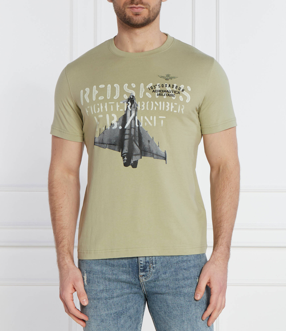 Футболка Aeronautica Militare - зеленый(TS2212J641)