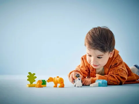 Конструктор LEGO Duplo 10941 Семейства диких животных: Пингвины и львы