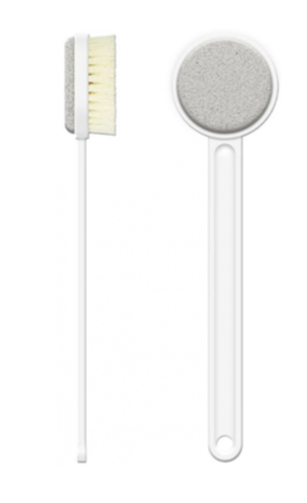 Щетка для душа Xiaomi Qualitell Double Sided Shower Brush с пемзой для пяток белая