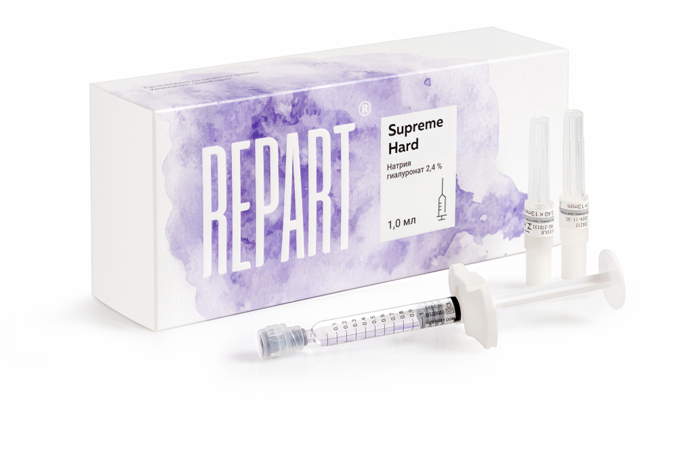 Имплант внутридермальный "Repart Supreme Hard" в шприцах по 1,0 мл  конц.2,4%