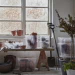 Контейнер IKEA SAMLA (САМЛА), Прозрачный, 56x39x28 см, 45 л