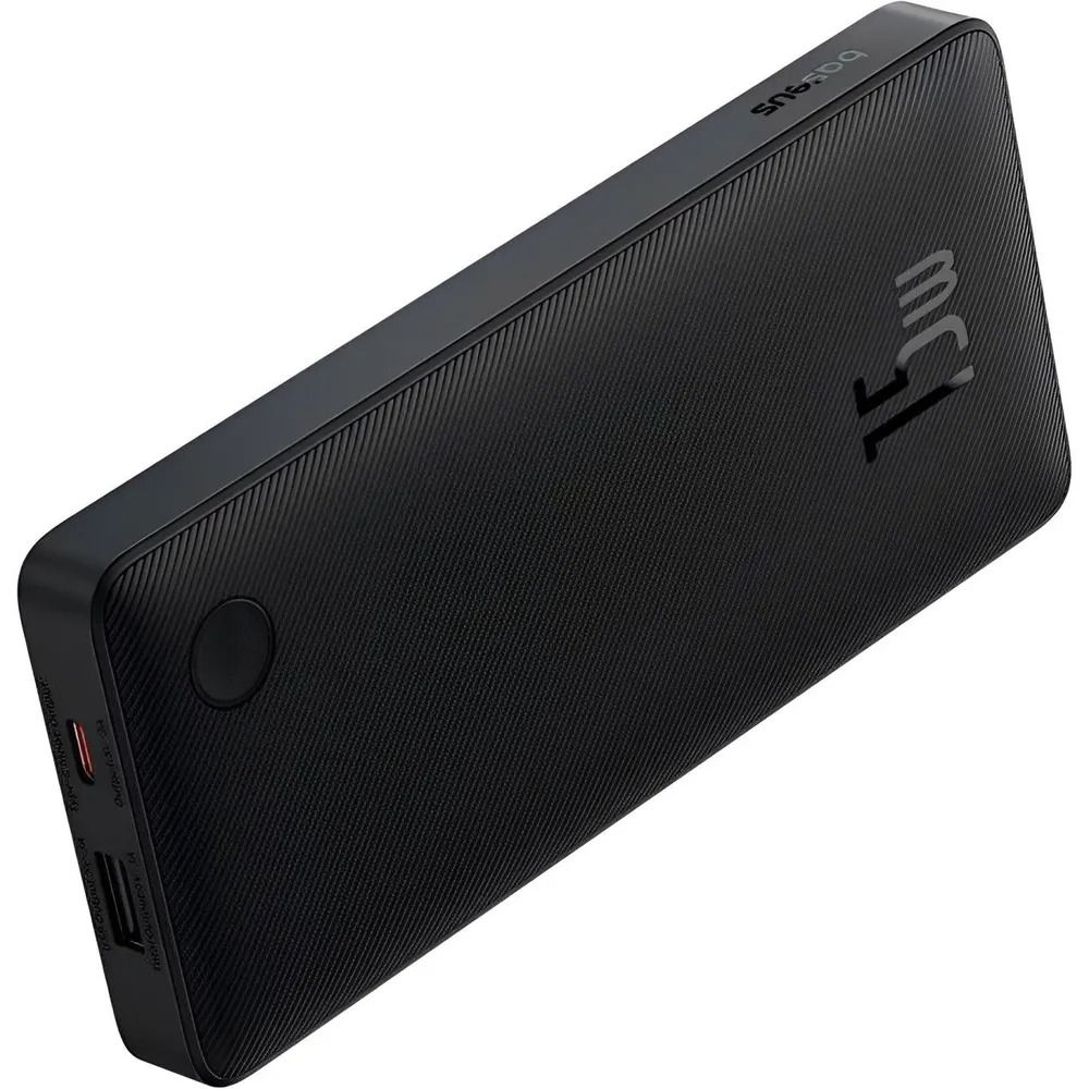 Внешний аккумулятор повербанк Black Power Bank 10000mAh 15W BASEUS
