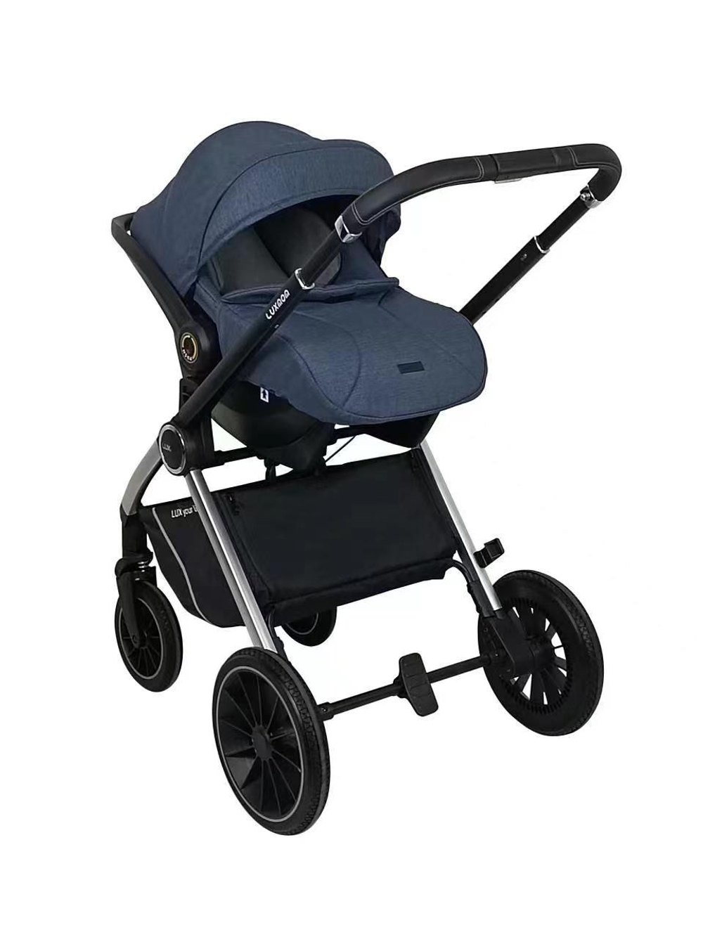 Детская модульная коляска Luxmom 750, автолюлька /выдвижная ручка /цвета