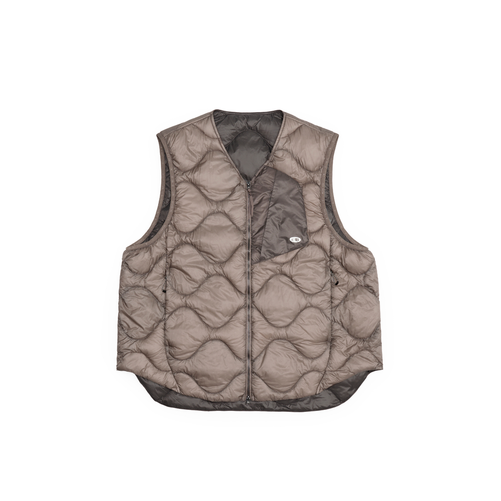 Жилет Blue Monte Gourd-Patterned Down Vest "Fragrant Gray Purple"