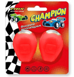 Фонари TRIX Champion детские, комплект передний задний, 2 диода, 3 режима, силикон, красные