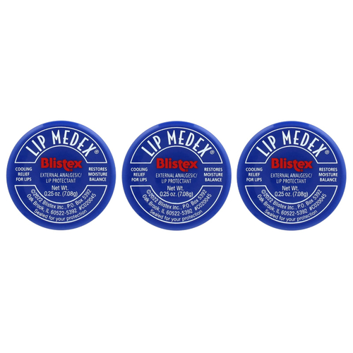 Blistex, Lip Medex®, 3 баночки по 7,08 г (0,25 унции)