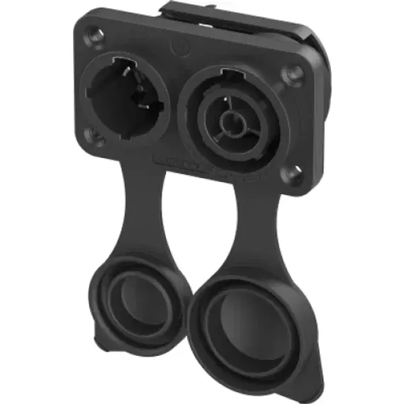 Neutrik NAC3PX-TRUE1 сдвоенный панельный разъем PowerCon TRUE1, штекер/гнездо, 16A/250В