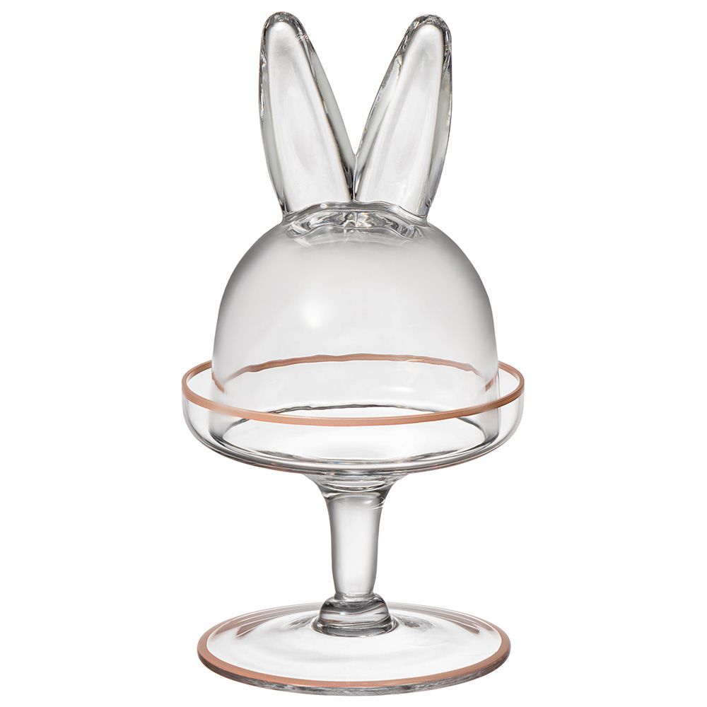 БЛЮДО НА НОЖКЕ С КРЫШКОЙ LEFARD "RABBIT FAMILY" 12*12*23,5 СМ