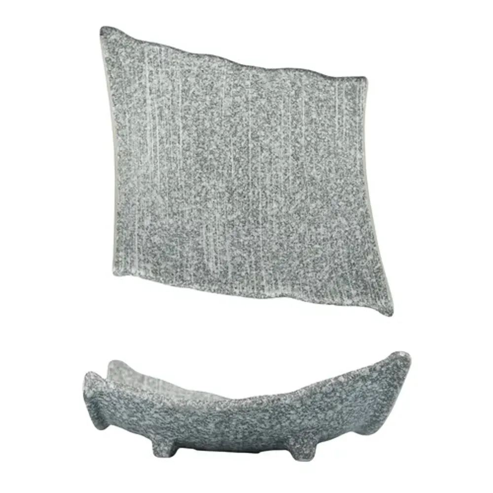 Блюдо прямоугольное 19*17 см h6,8 см Side Up4 Stone Untouched Taiga P.L. Proff Cuisine [1]