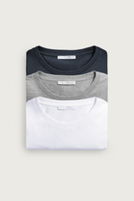 НАБОР ИЗ 3 БАЗОВЫХ ФУТБОЛОК SLIM FIT С ДЛИННЫМИ РУКАВАМИ — ZARA