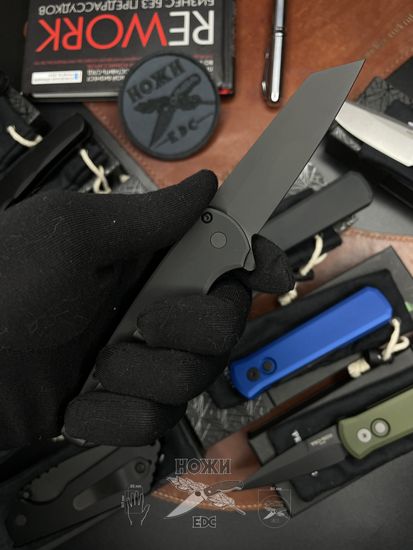 Складной нож Pro-Tech Malibu 5203 Reverse Tanto c клинком из стали CPM-20CV, рукоять алюминий