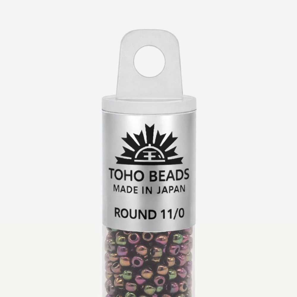 Японский бисер TOHO Round 11/0 (№509), металлизированный, непрозрачный глянцевый