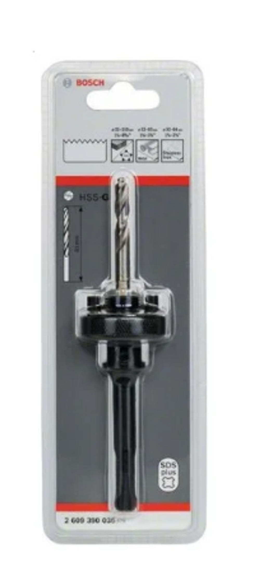 Хвостовик для биметаллических коронок Bosch HSS-BI-Metall 32-210 мм 2609390036