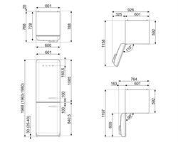 Холодильник Smeg FAB32LPK5