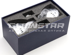 Светодиодные модули LED Aozoom Blue Aurora (ALPD-04) дальнего света с ДХО синего цвета (паучий глаз), под маски 3.0 дюйма, крепеж H7/H4, 21Вт (комплект, 2шт)