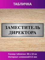 Табличка "Заместитель директора ".