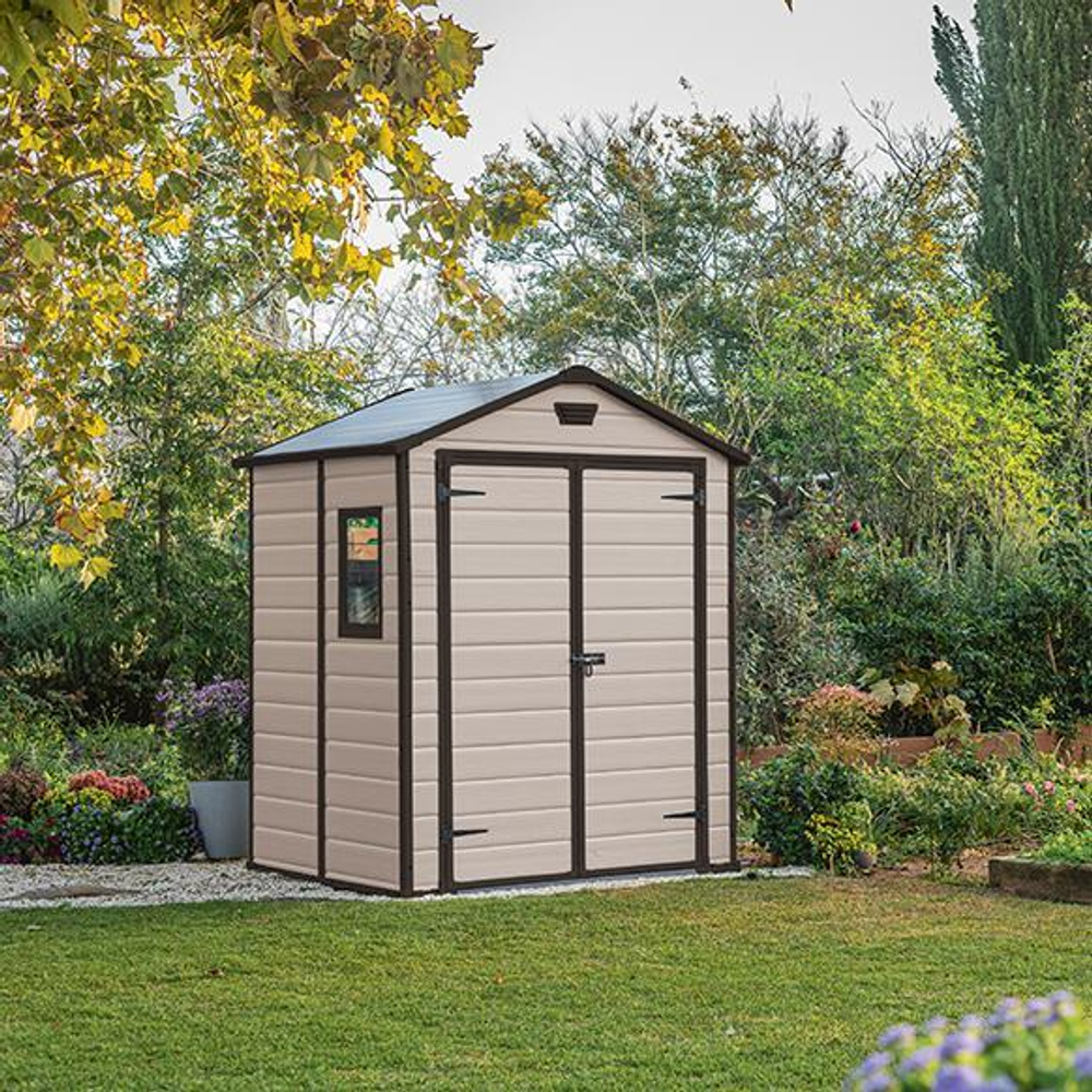 Пластиковый сарай Keter Manor 6x5 beige