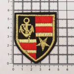 Аппликация термоклеевая Шеврон военно-морской, 50х57 мм, LA356