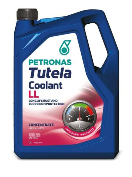 Антифриз (концентрат) розовый PETRONAS TUTELA COOLANT LL (G12) 5л