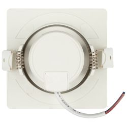 Светильник светодиодный встраиваемый ЭРА KL LED 21A-5 4K WH 5Вт 4000K квадратный поворотный белый матовый | Встраиваемые LED светильники