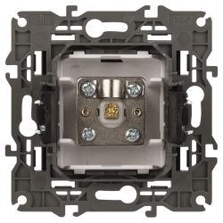 Розетка ЭРА Elegance 14-3101-05 TV одиночная IP20 антрацит | Эра Elegance