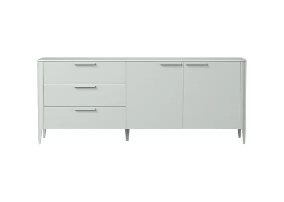 Тумба Type oak 3 ящика 2 двери L (светло-серый)