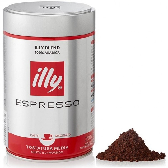 Кофе молотый illy espresso, 250 гр.