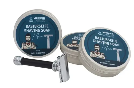 Мыло для бритья Merkur Solingen Men Vegan Soap, 100мл
