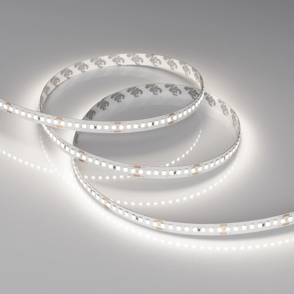 Светодиодная лента RT-A192-10mm 24V Day5000 (17.6 W/m, IP20, 2835, 5m) (Arlight, высок.эфф.150 лм/Вт) 038743