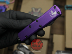 Нож Microtech UTX-85 A+++ Standard S/E PURPLE - фиолетовая рукоять, черный клинок