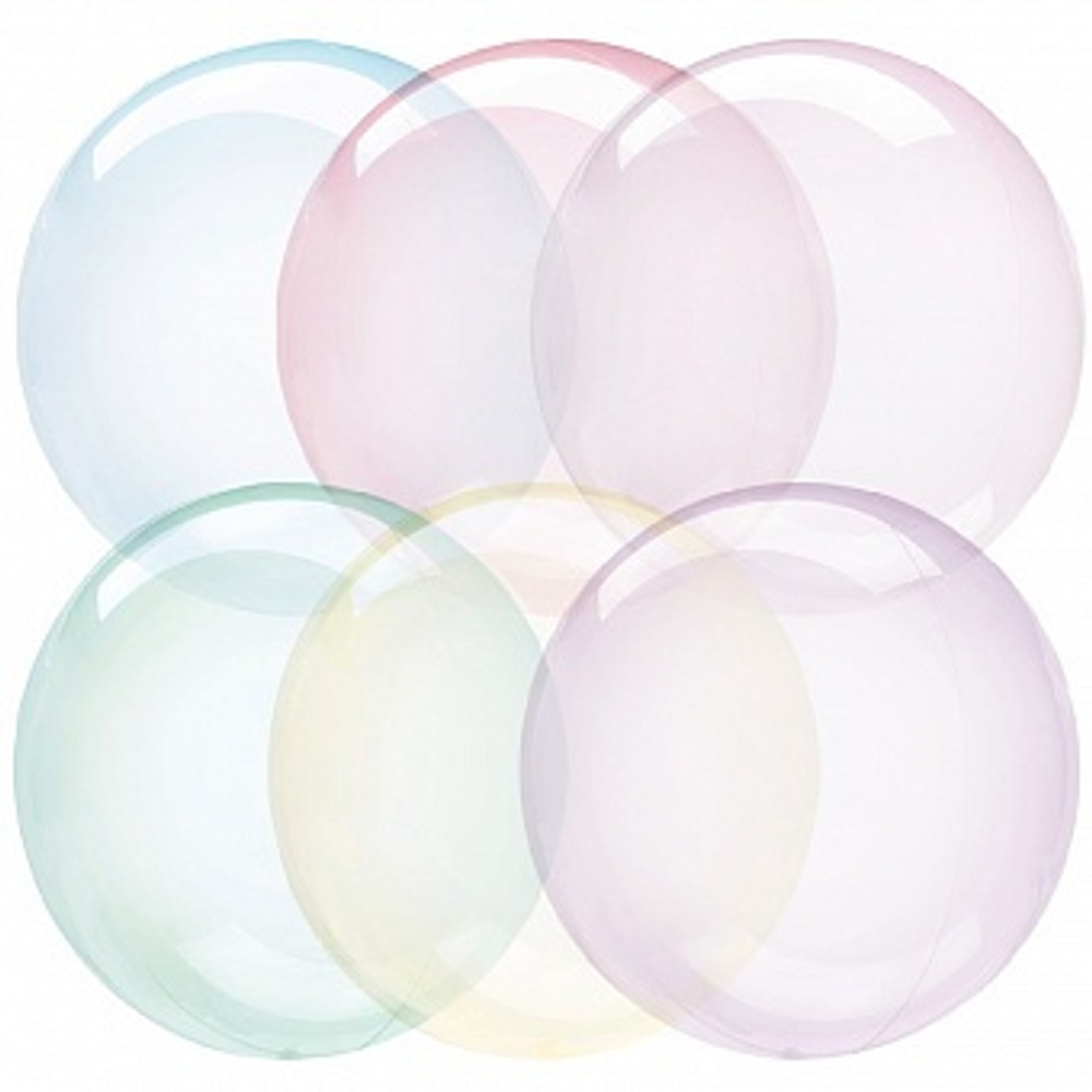 К 18'' Deco Bubble Ассорти Кристалл