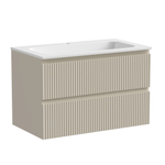 Тумба подвесная Sancos Snob R, Beige Soft 790х445х500, под столешницу без отверстия под смеситель, цвет Kreman, арт. SNR80CE