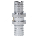 Муфта для PE-X труб аксиальная латунь хром Дн 20 THERM S Рехау 12503173002