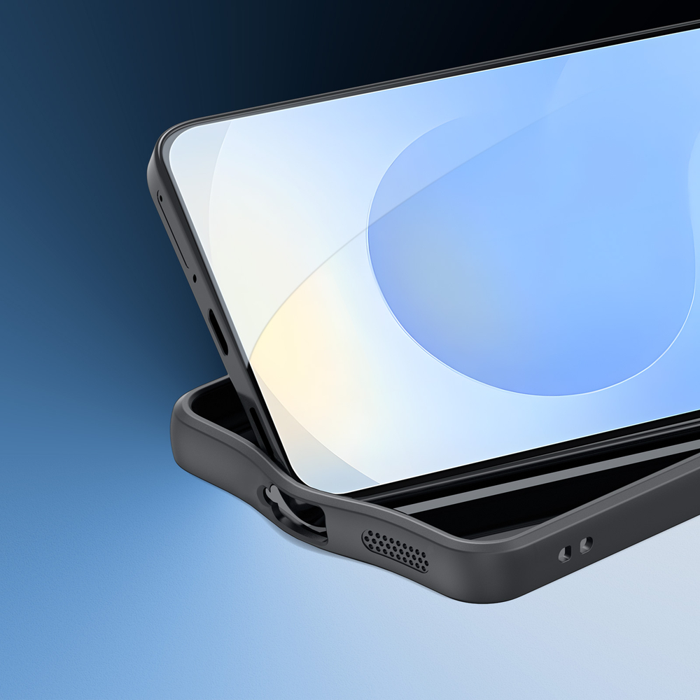 Чехол с мягкими черными рамками для Samsung Galaxy S25 FE, Dux Ducis, серия Aimo Series Case