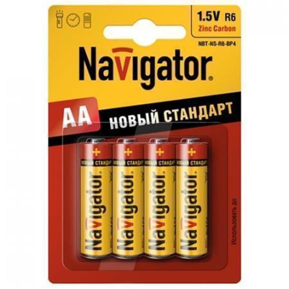 Элемент питания Navigator  АА/R6-SH4