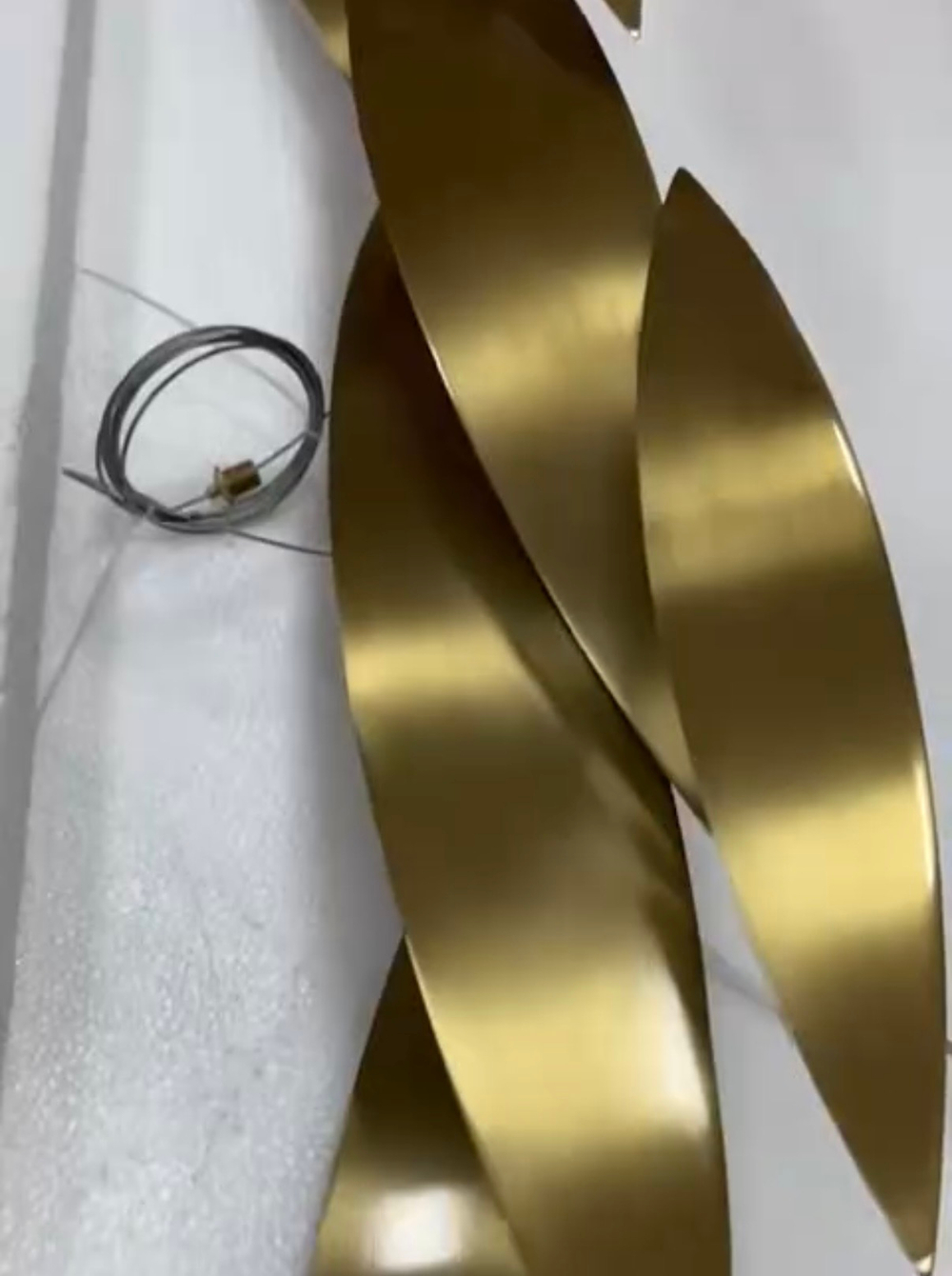 Pendant design lamp Luce Argentati by Terzani (Gold)