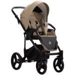 Коляска 2в1 Bebetto MAGNUM LIGHT SE light se 06 (т.бежевый) черная рама
