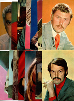№38 Открытки Артисты и актёры СССР 1970–1980-е г. 25 штук. Цветные, чистые, без повторов