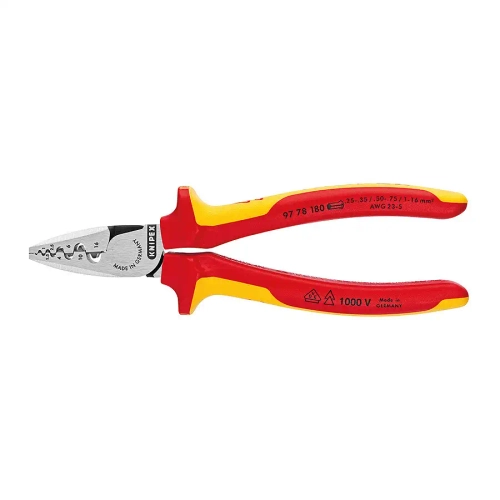 Инструмент для обжима контактных гильз 180 мм Knipex 97 78 180