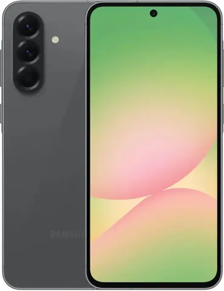 Смартфон Samsung SM-A566E Galaxy A56 5G 256Gb 8Gb черный моноблок 3G 4G 2Sim 6.7" 1080x2340 Android 15 50Mpix 802.11 a/b/g/n/ac/ax NFC GPS GSM900/1800 GSM1900 Protect