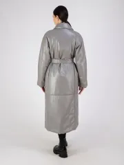 Пальто кожаное из натуральной кожи