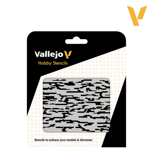 Hobby Stencils: Pixelated Modern Camo