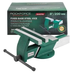 Тиски стальные с наковальней 200мм (8'') RockFORCE RF-6540708