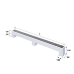 Конвектор напольный Royal Thermo STEP-130/180/2800-2-N-WT-LG-NA