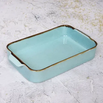 Форма для запекания керамическая «Tiffany Blue» 27*15*4,5см