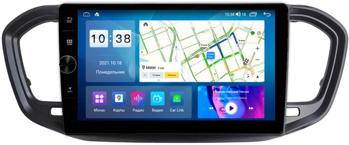 Магнитола для Lada Vesta NG 2022+ (без штатного экрана) - Parafar PF764LHDAV на Android 12, Быстрая, CarPlay, 4G SIM-слот