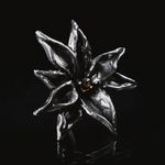 Серьги Леукадендрон с цитрином