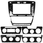 Магнитола для Skoda Octavia A5 2004-2013 (рамка черная глянцевая) - Teyes CC4 монитор 12.3" 2K QLED + рамка 10, Android 14, Быстрейшая, Snapdragon 680, DSP, CarPlay, 4G SIM-слот