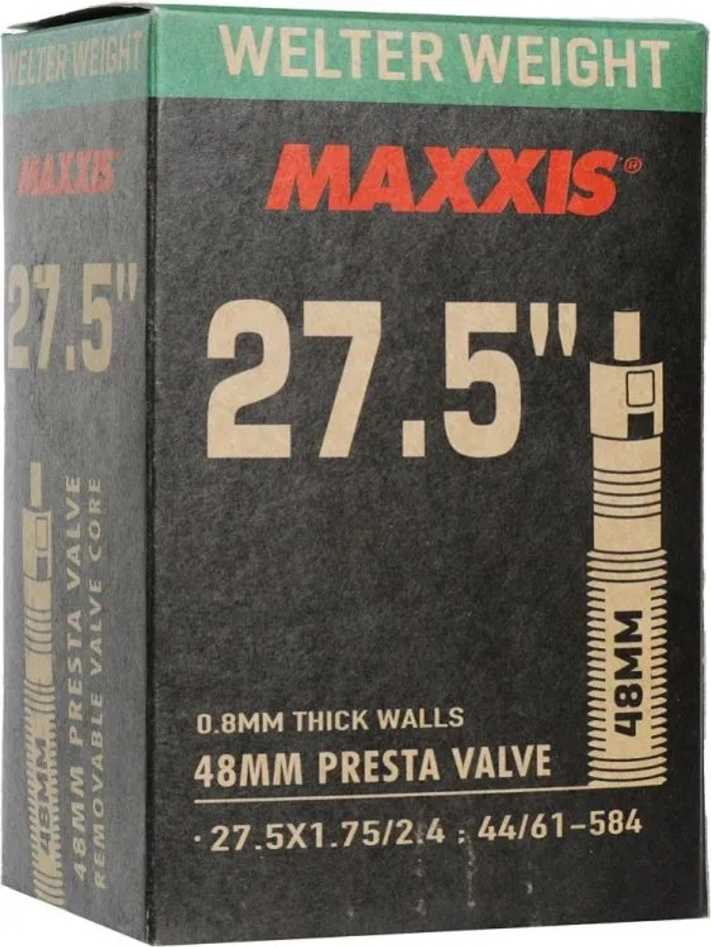 Камера велосипедная MAXXIS WELTER WEIGHT 27.5X1.75/2.4 (44/61-584) 0.8 LFVSEP48 (B-C) wp преста